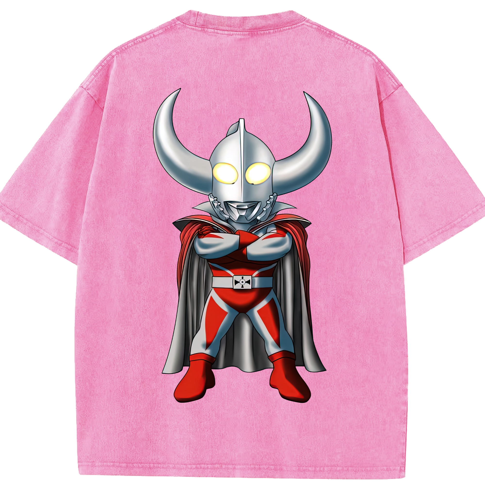 （画像用） ウルトラマン Ultraman 綿100% ヴィンテージ風 半袖Tシャツ（背面プリント）
